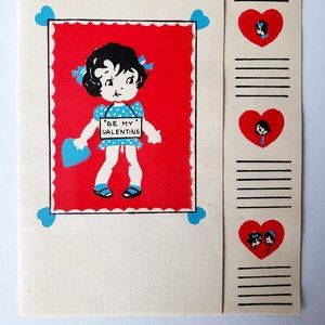 Be My Valentine" Fancy Paper Nice Color Quality Valentine's Day Card